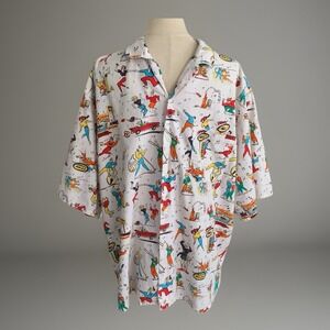 Vintage Heet Jazz Drive In Swing‎ Button Down Streetwear Hong Kong shirt